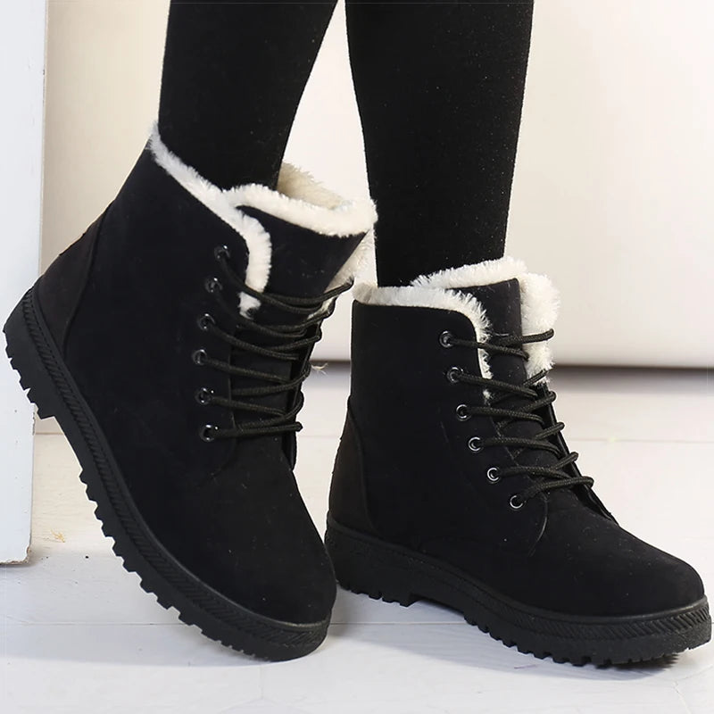 Women s Warm Fur Lined Boots