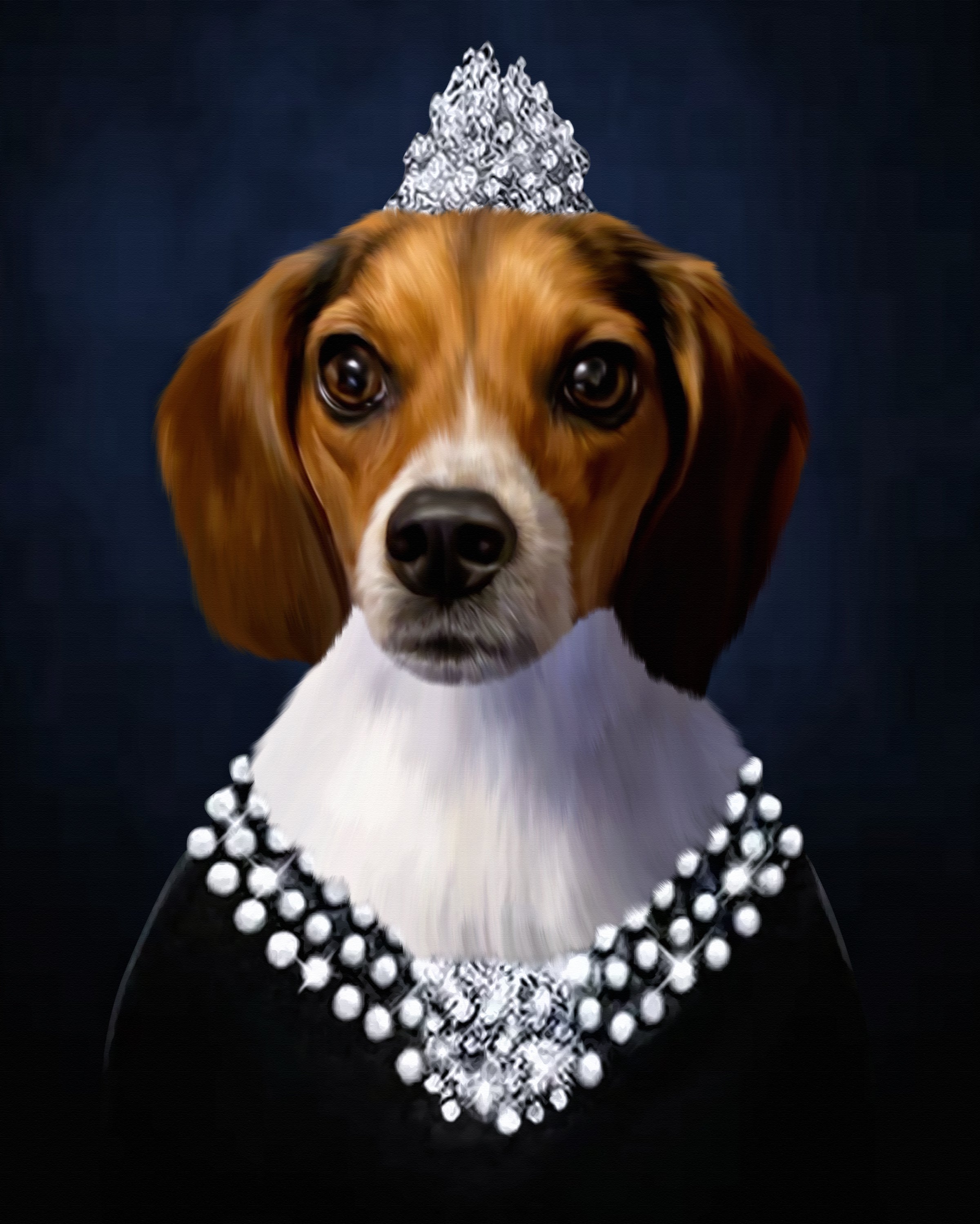 The Lady  Pet Portrait Canvas