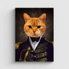 The Admiral Pet Portrait Canvas