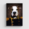 The Admiral Pet Portrait Canvas