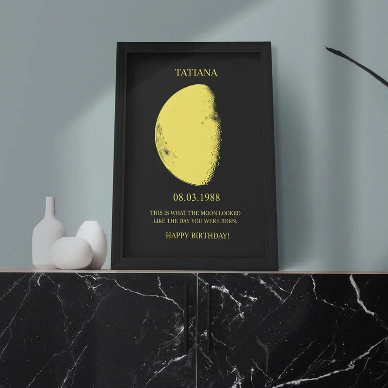 Personalised Gold Foil Moon Phase