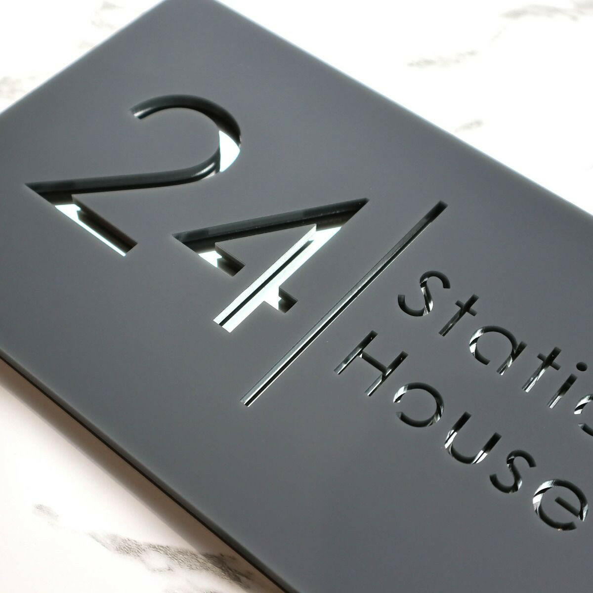 Anthracite Luxe Door Sign