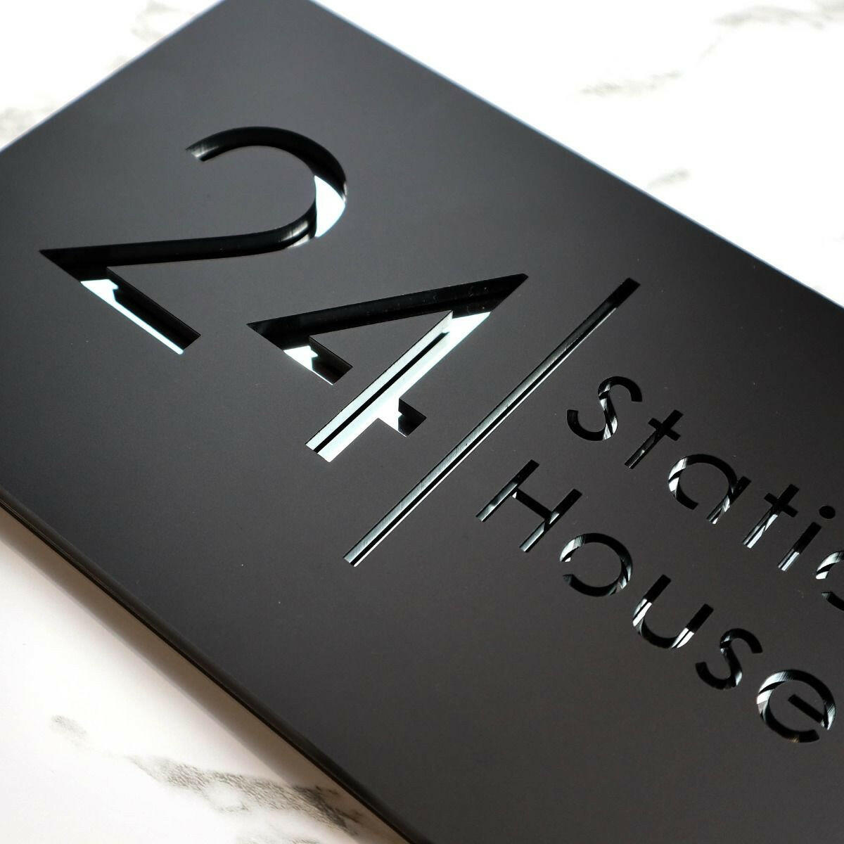 Anthracite Luxe Door Sign