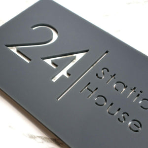 Anthracite Luxe Door Sign