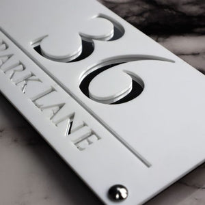 Prestige Anthracite House Sign