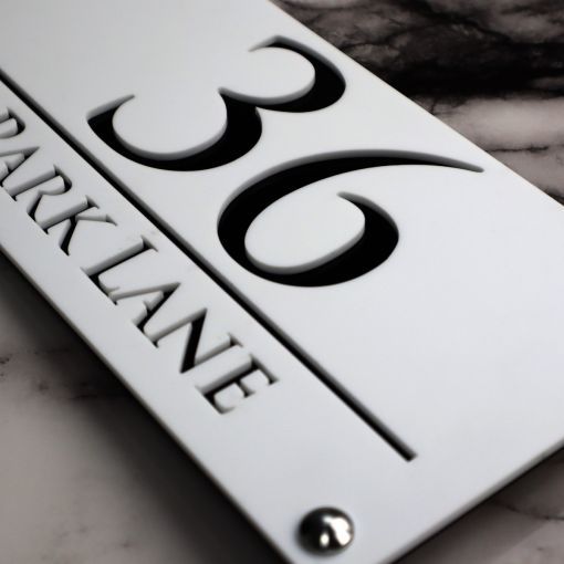 Prestige Anthracite House Sign