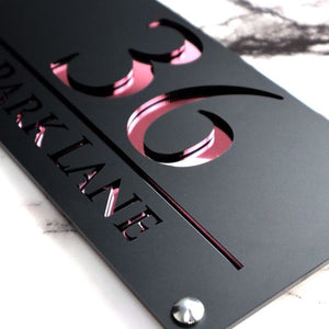 Prestige Anthracite House Sign