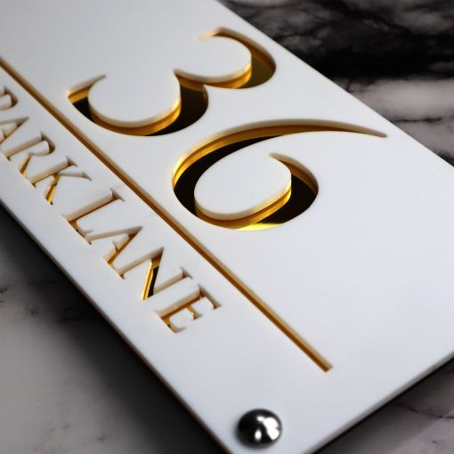 Prestige Anthracite House Sign