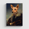 The Major Pet Portrait Canvas