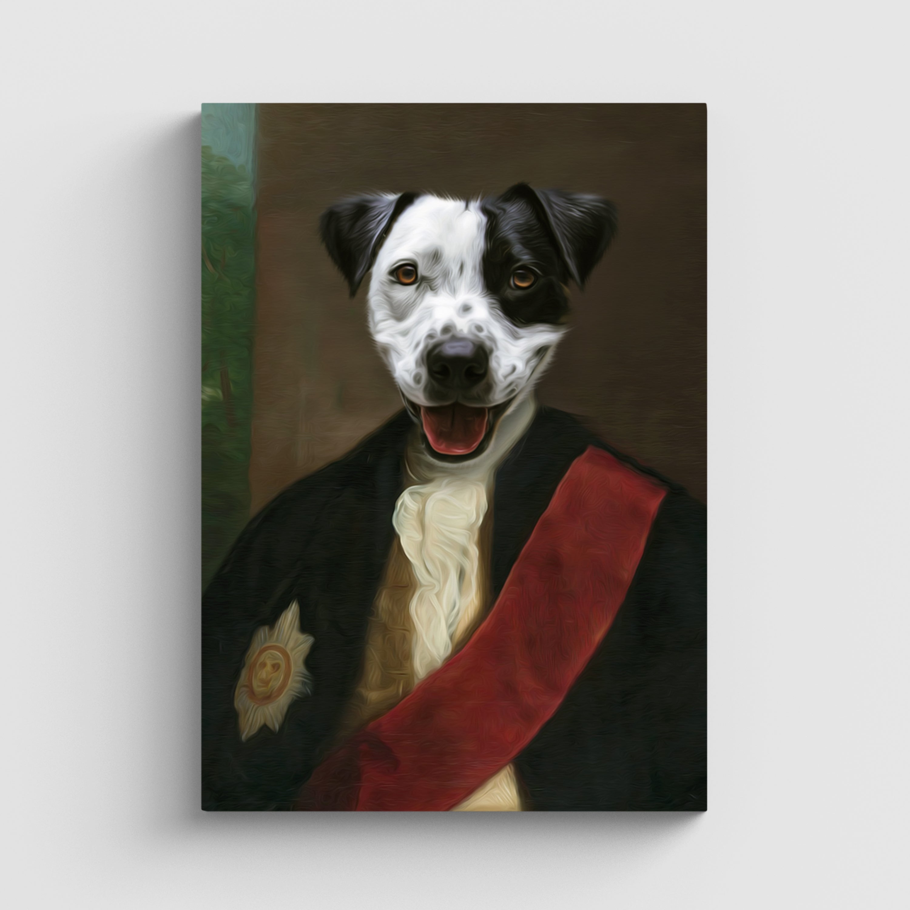 The Pastor Pet Portrait Canvas