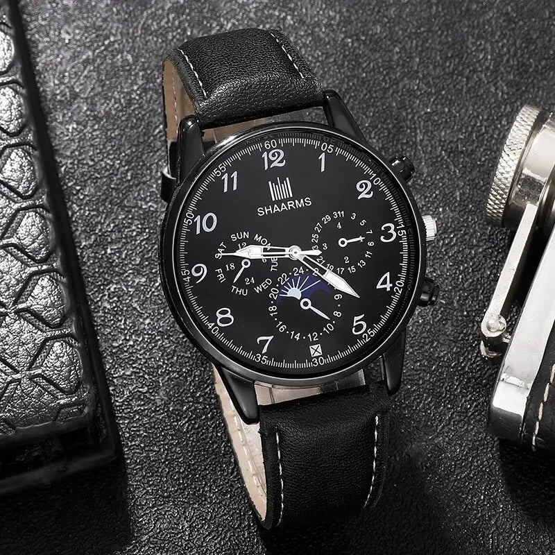 Luxury Mens Watch & Wallet Gift Set