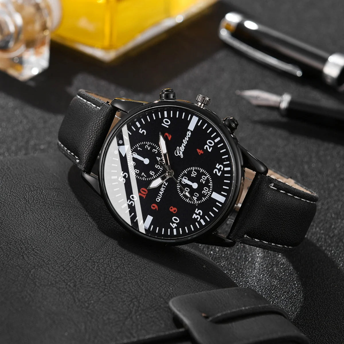 Luxury Mens Watch, Perfume and Glasses Set