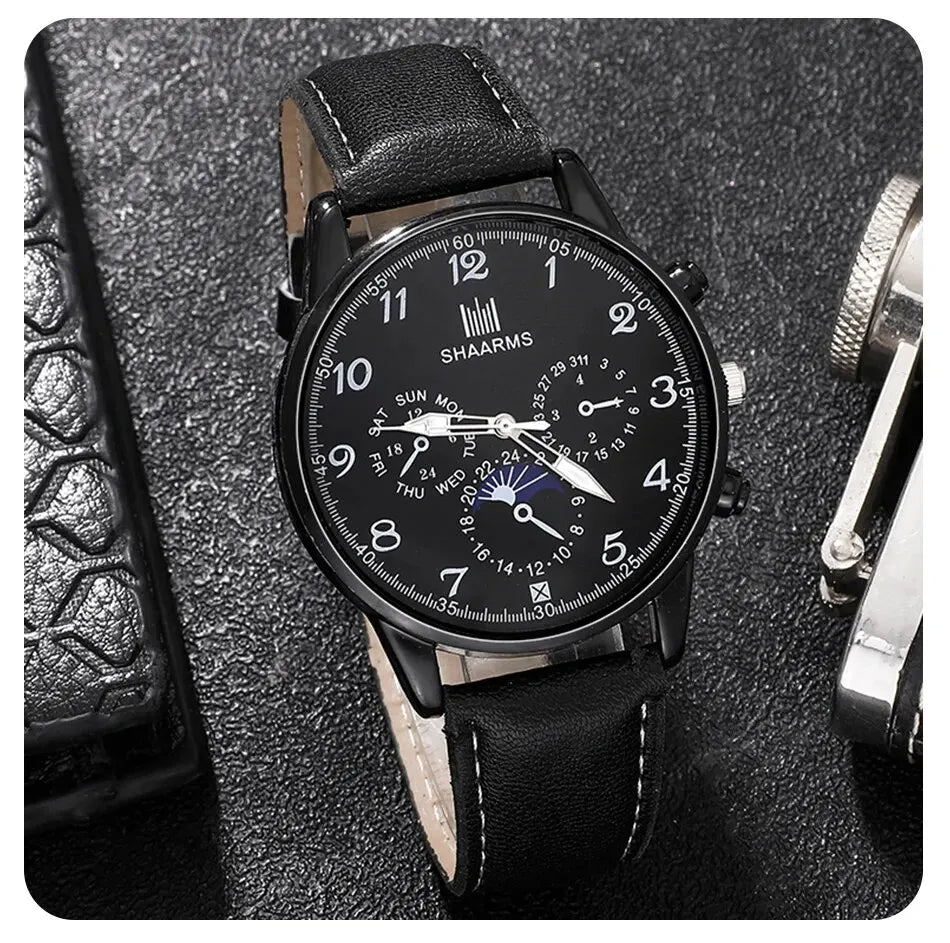 Luxury Mens Watch & Wallet Gift Set