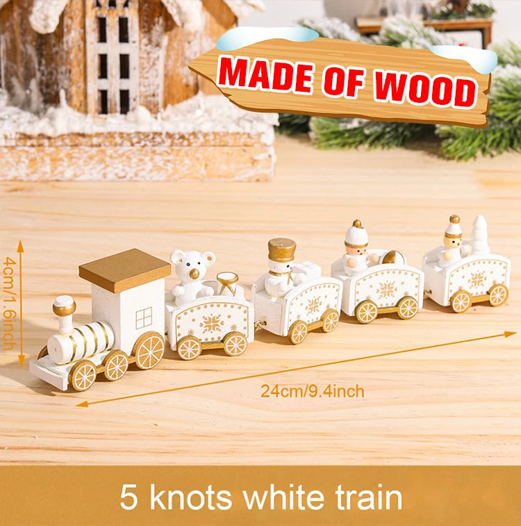 Vintage Wooden Christmas Train