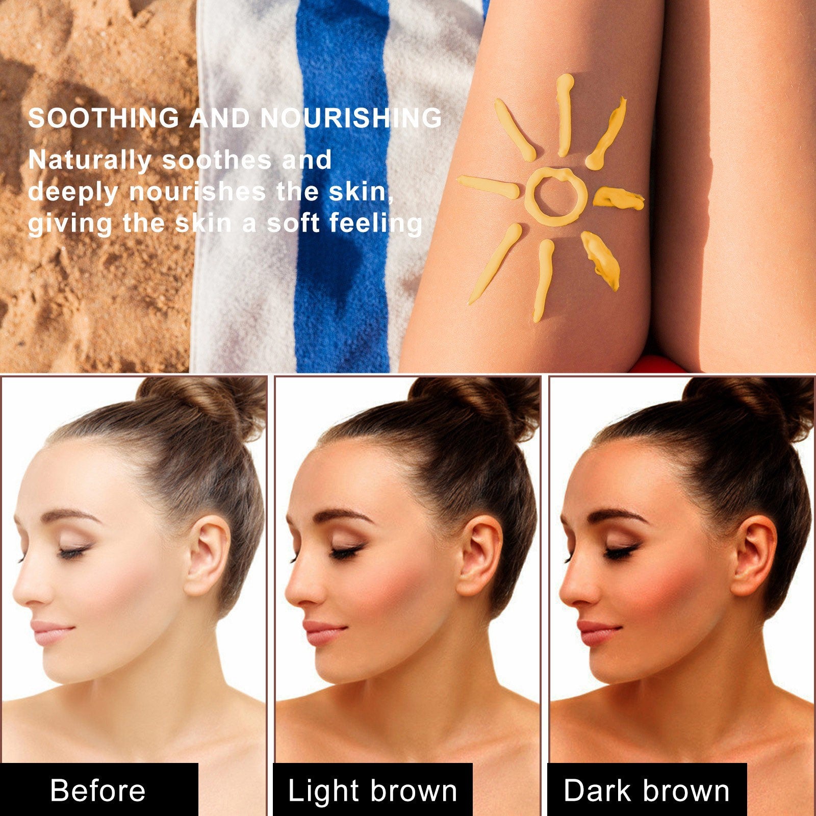 Brown Tanning Accelerator Cream