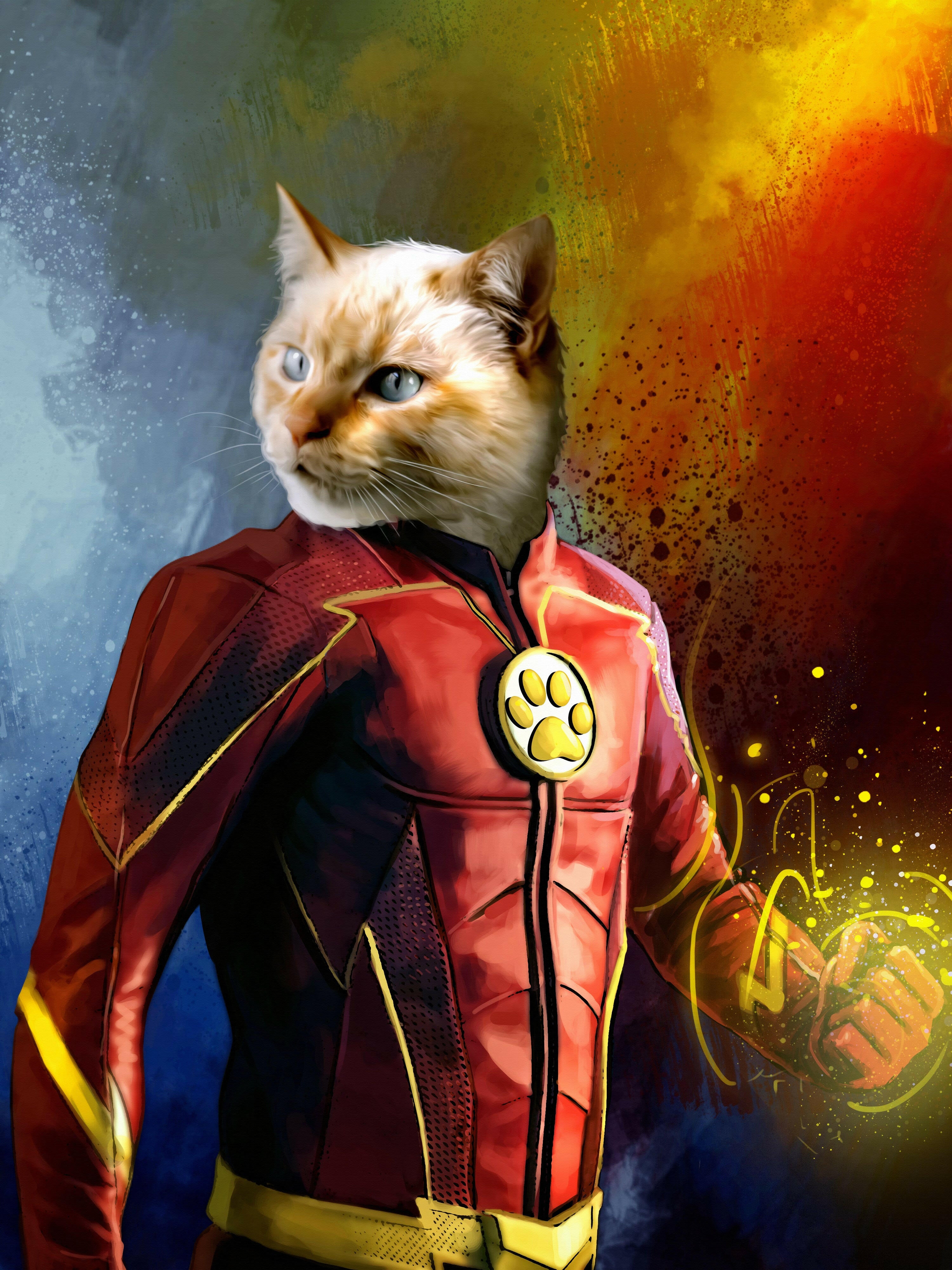 'The Flash' Pet Portrait Canvas