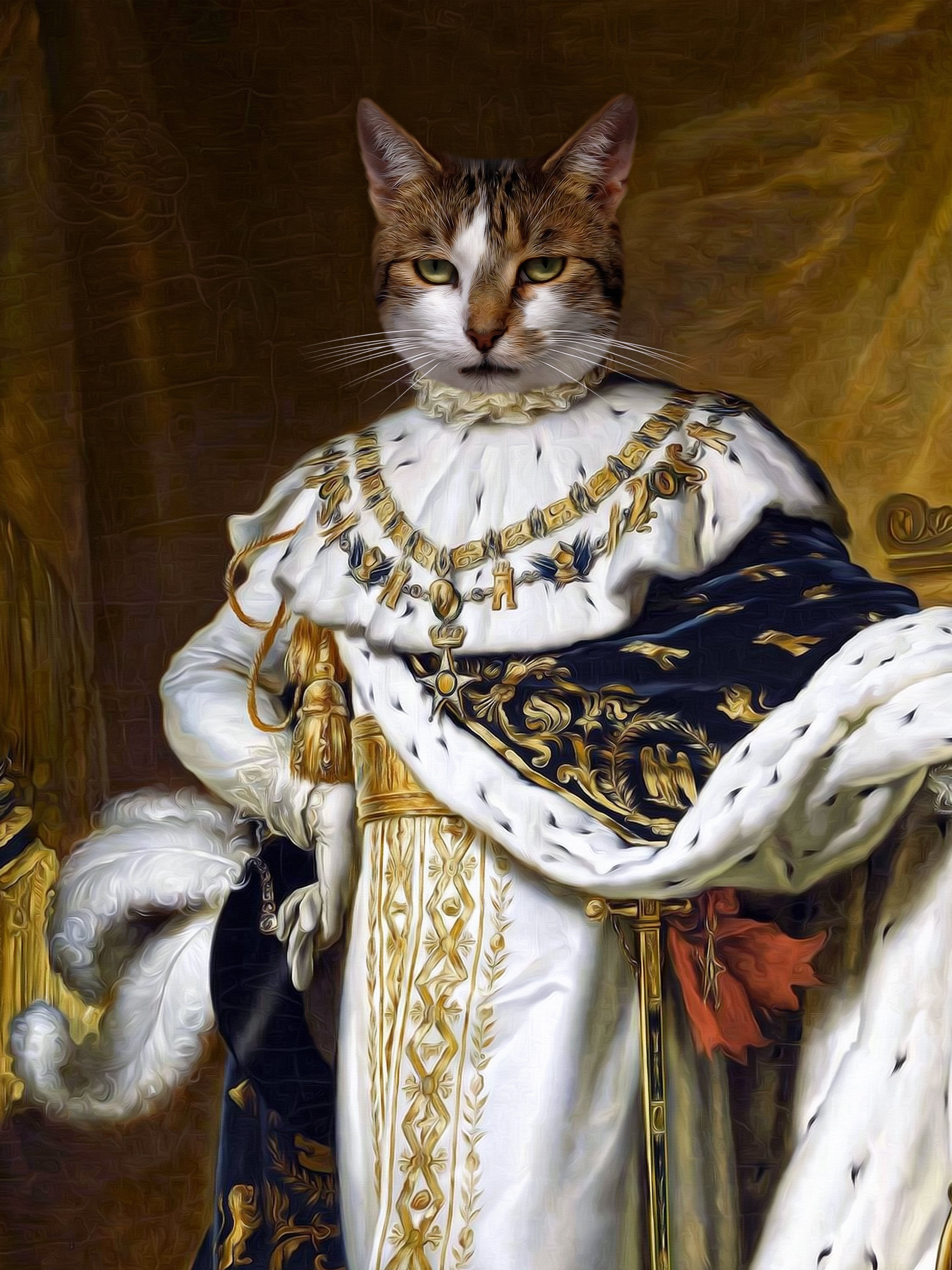 Joseph Bonaparte Pet Portrait Canvas