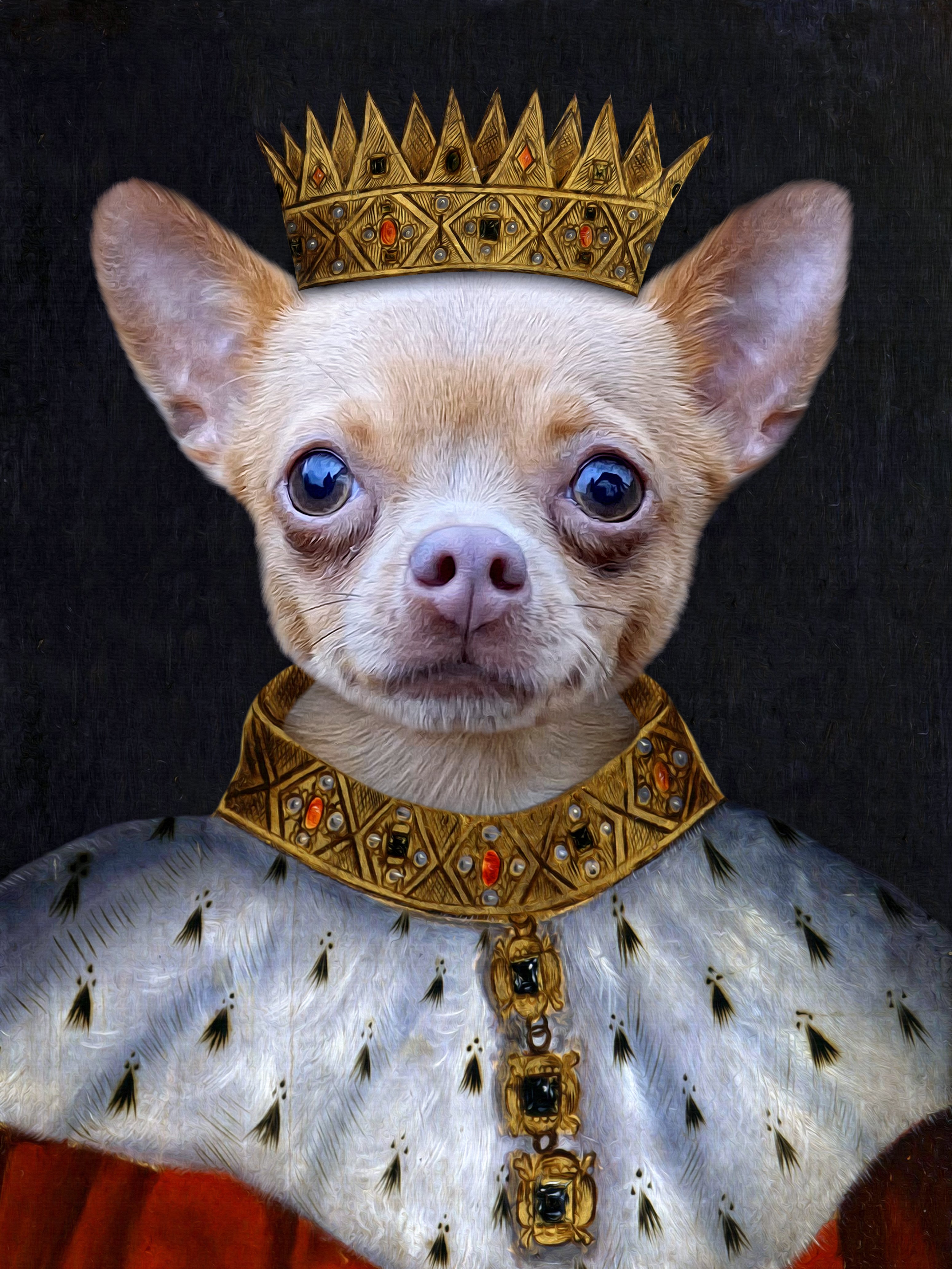 King Henry Pet Portrait Canvas