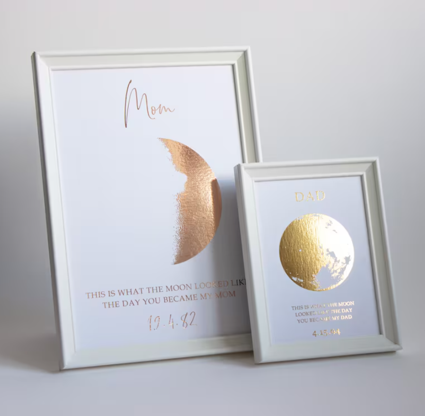 Personalised Gold Foil Moon Phase