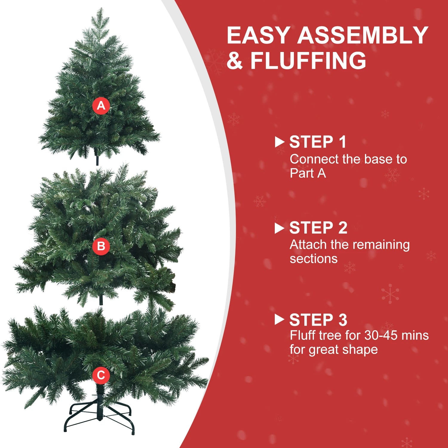 Easy-Setup Premium Artificial Christmas Tree