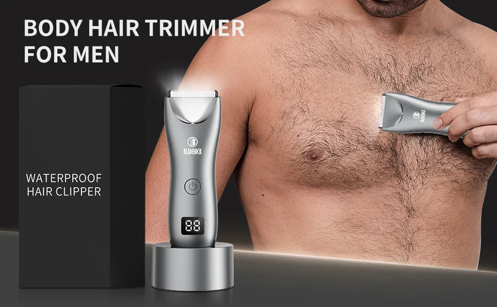 Rechargeable Body Hair Trimmer for Men