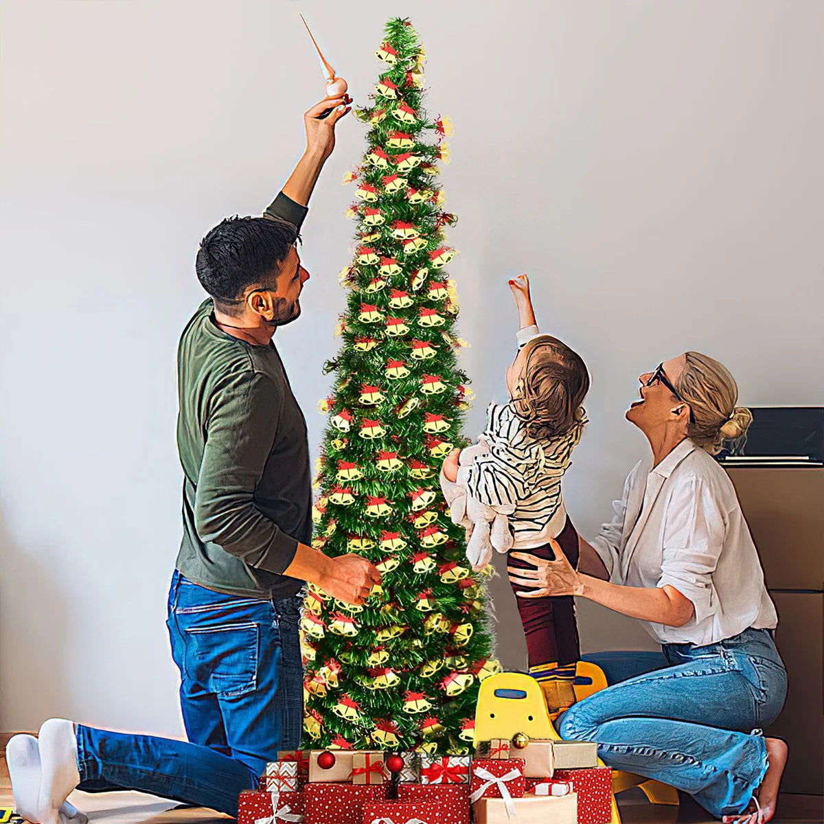 Pop-Up 5FT Sequin Christmas Tree