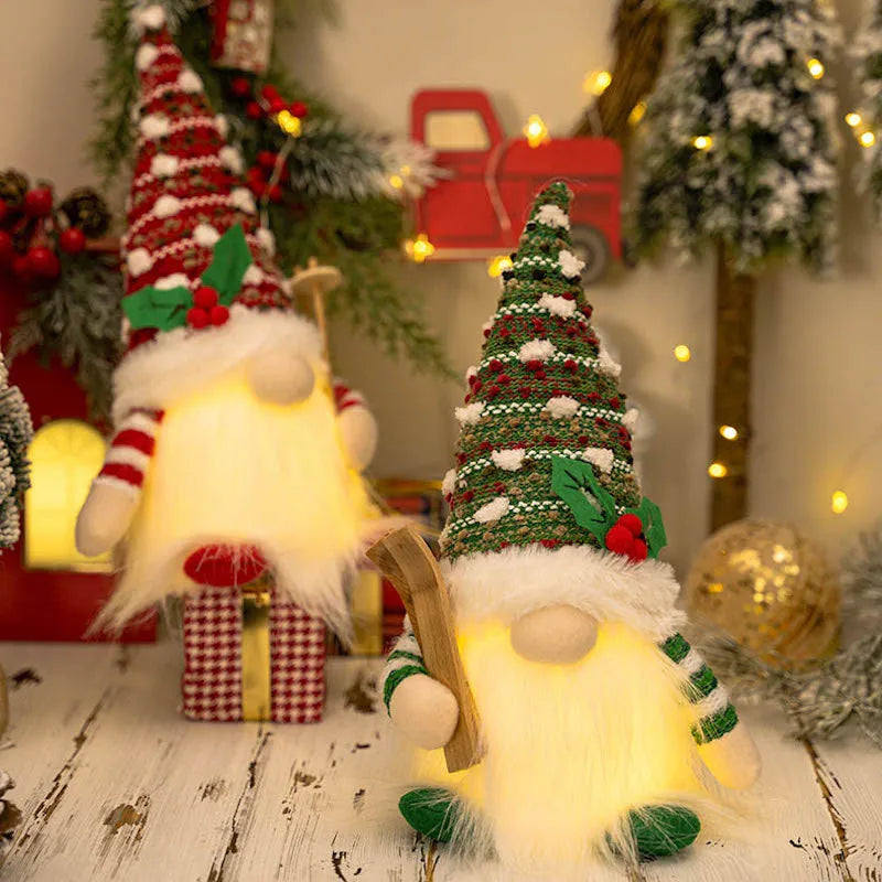 Christmas Gnome Couple LED Night Light