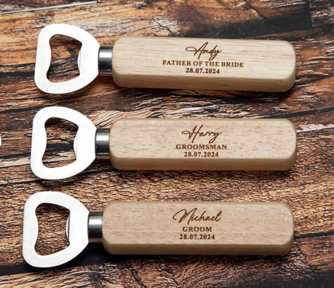 Personalised Groomsman Bottle Openers