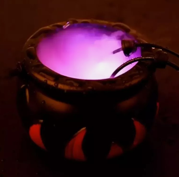 Mystical Halloween Witch Pot Smoke Cauldron