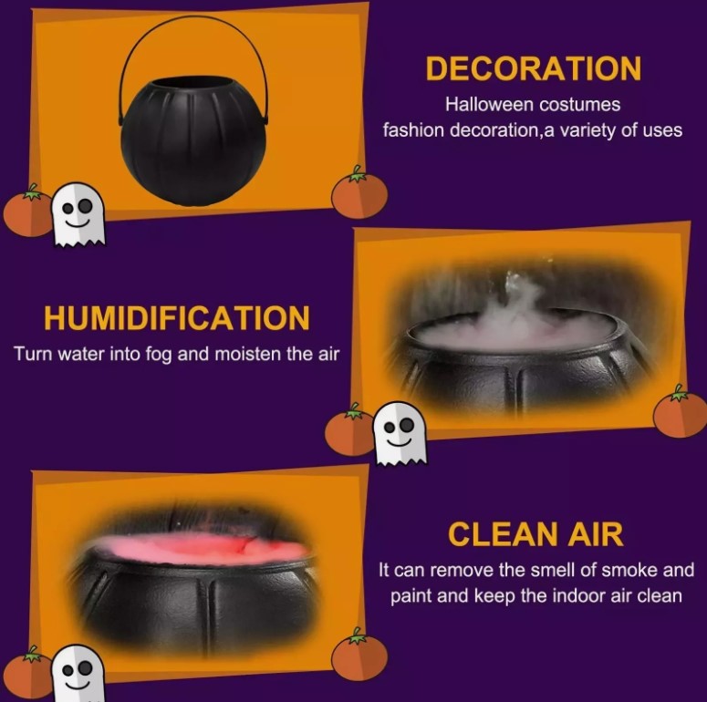 Mystical Halloween Witch Pot Smoke Cauldron