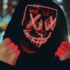 Neon Glow Purge-Inspired LED Halloween Mask