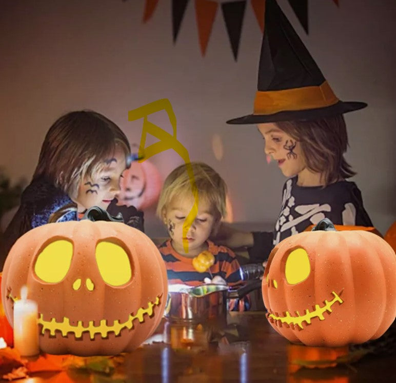 Glowing Halloween Pumpkin Lantern