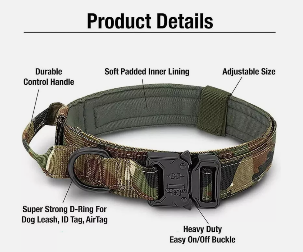 Luxe Tactical Dog Collar Leash