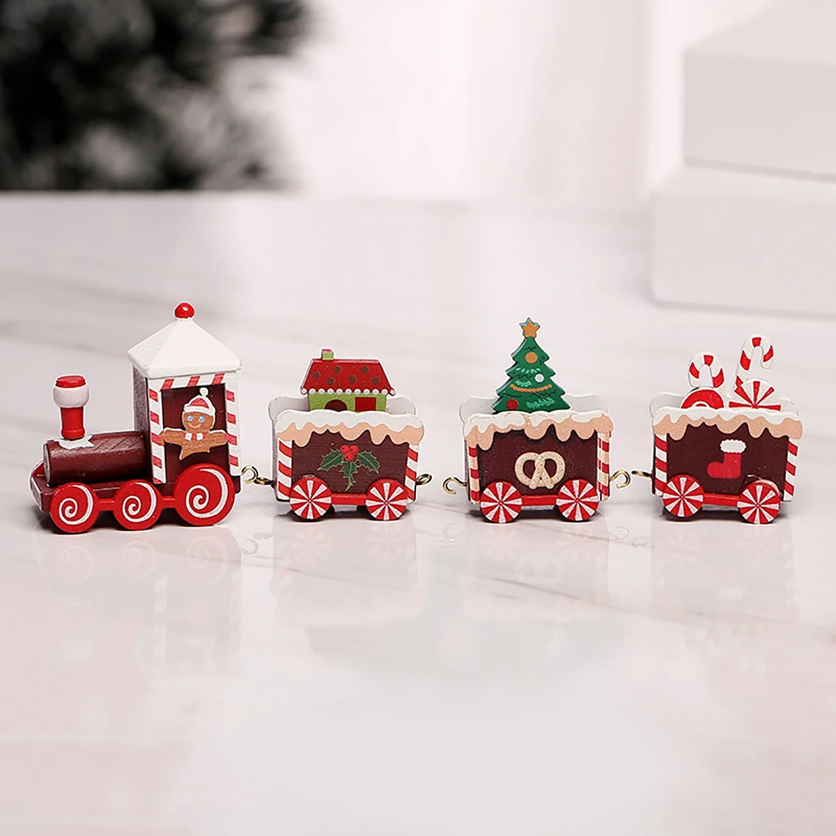 Vintage Wooden Christmas Train