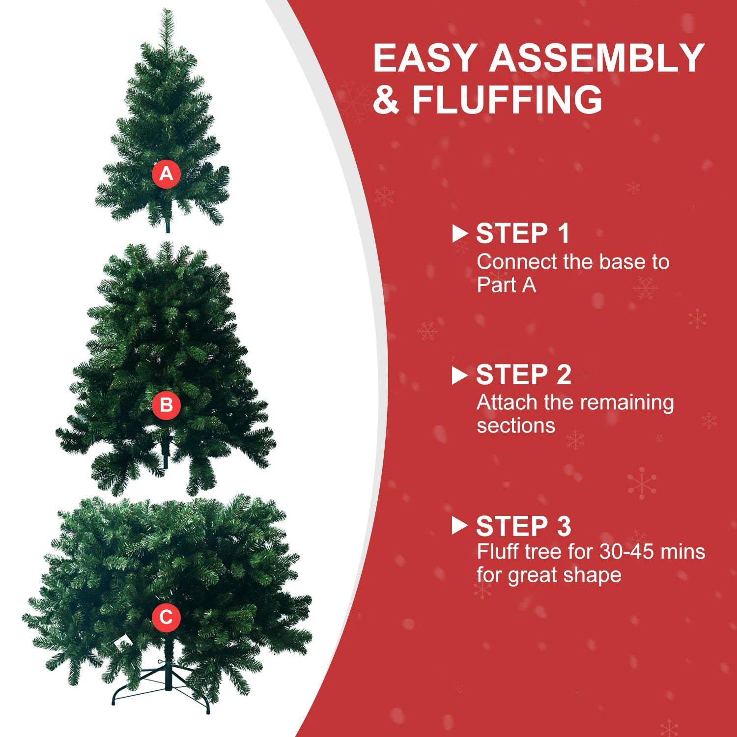 Effortless Auto-Open Artificial Christmas Tree