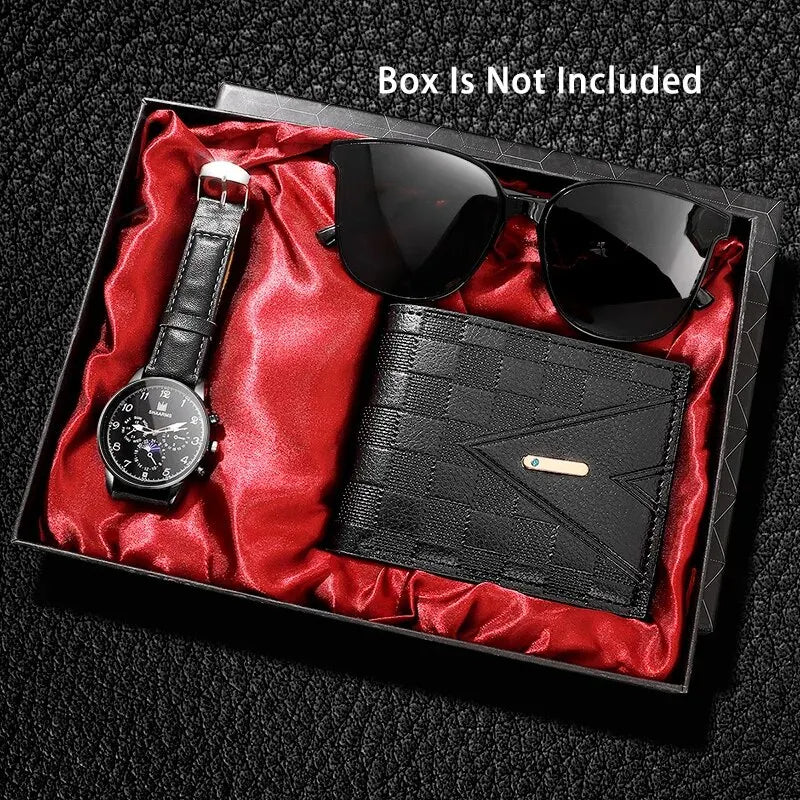 Luxury Mens Watch & Wallet Gift Set