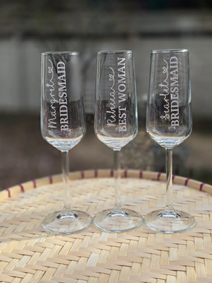 Personalised Champagne Flute