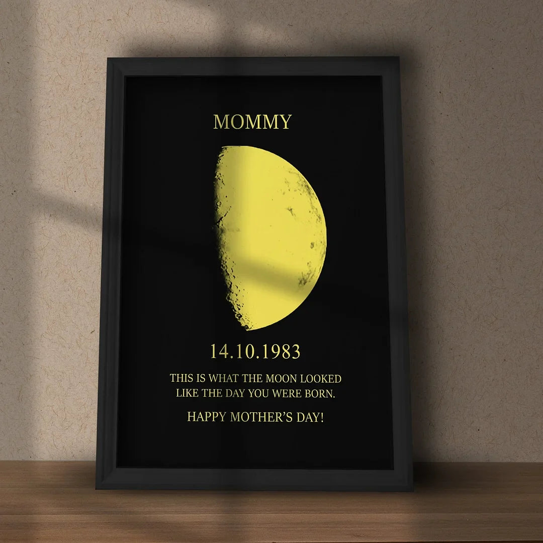 Personalised Gold Foil Moon Phase