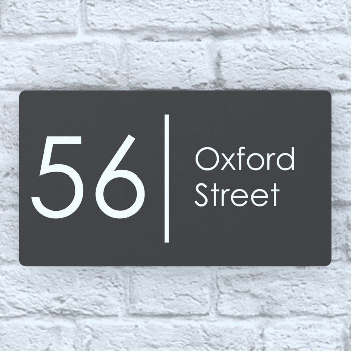 Anthracite Modern Door Sign