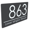 NEW Deluxe Anthracite Door Sign