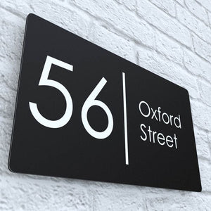 Anthracite Modern Door Sign