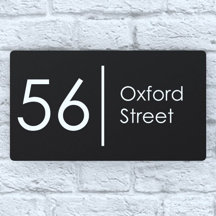 Anthracite Modern Door Sign