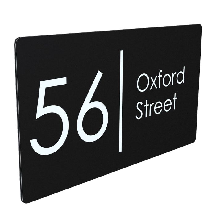 Anthracite Modern Door Sign