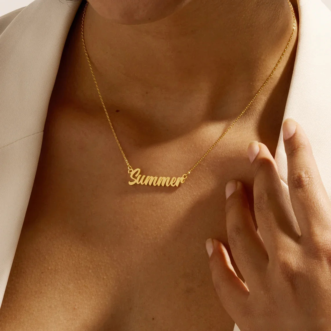 Personalised 18K Gold Plated Name Necklace