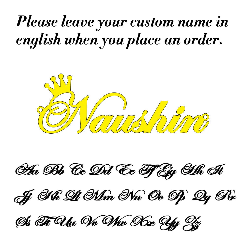 Personalised 18K Gold Plated Name Necklace