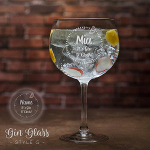 Personalised Gin Glass