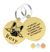 Prestige Round Personalised Dog ID Tag