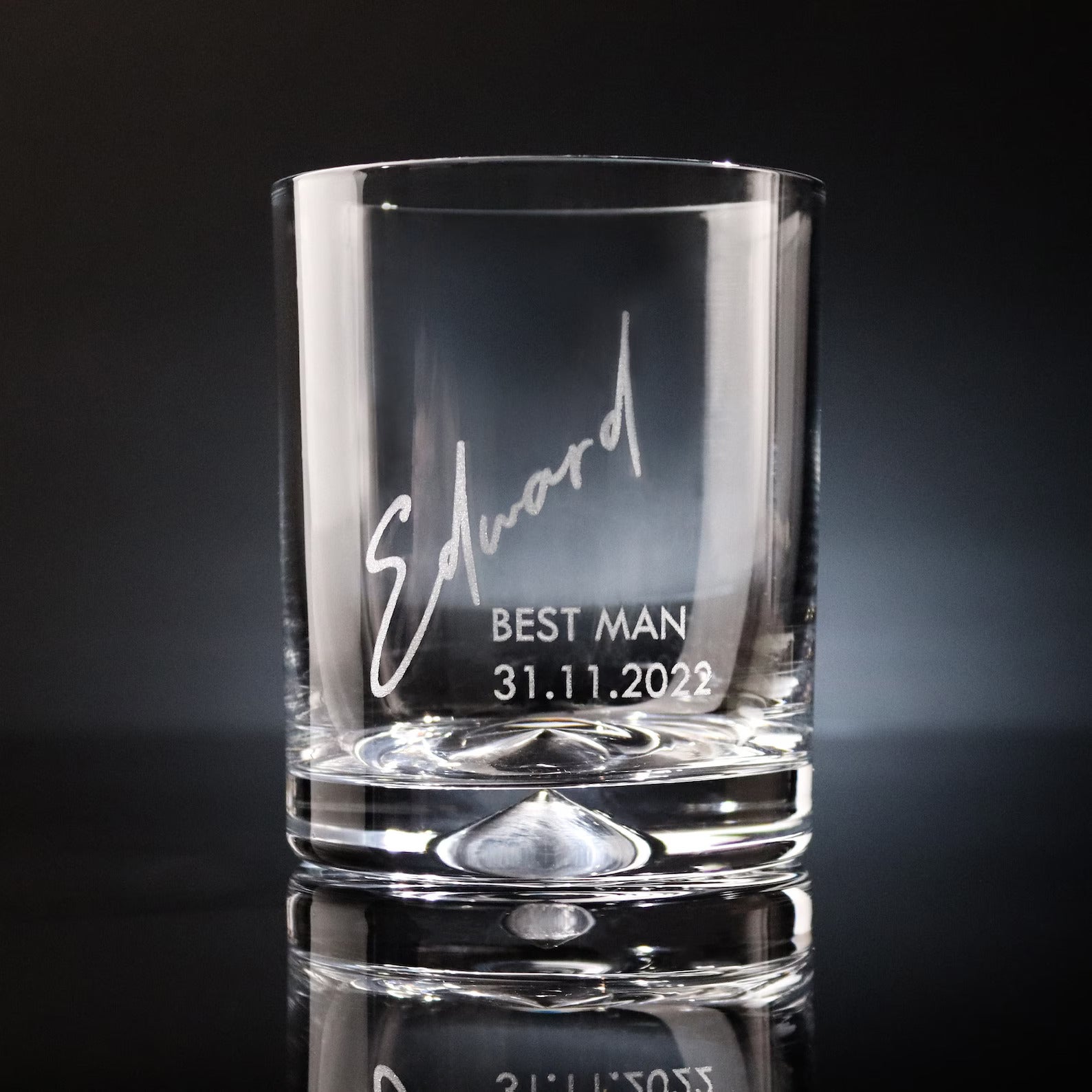 Groomsman Personalised Whiskey Glass