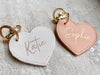 Personalised Heart Keyring