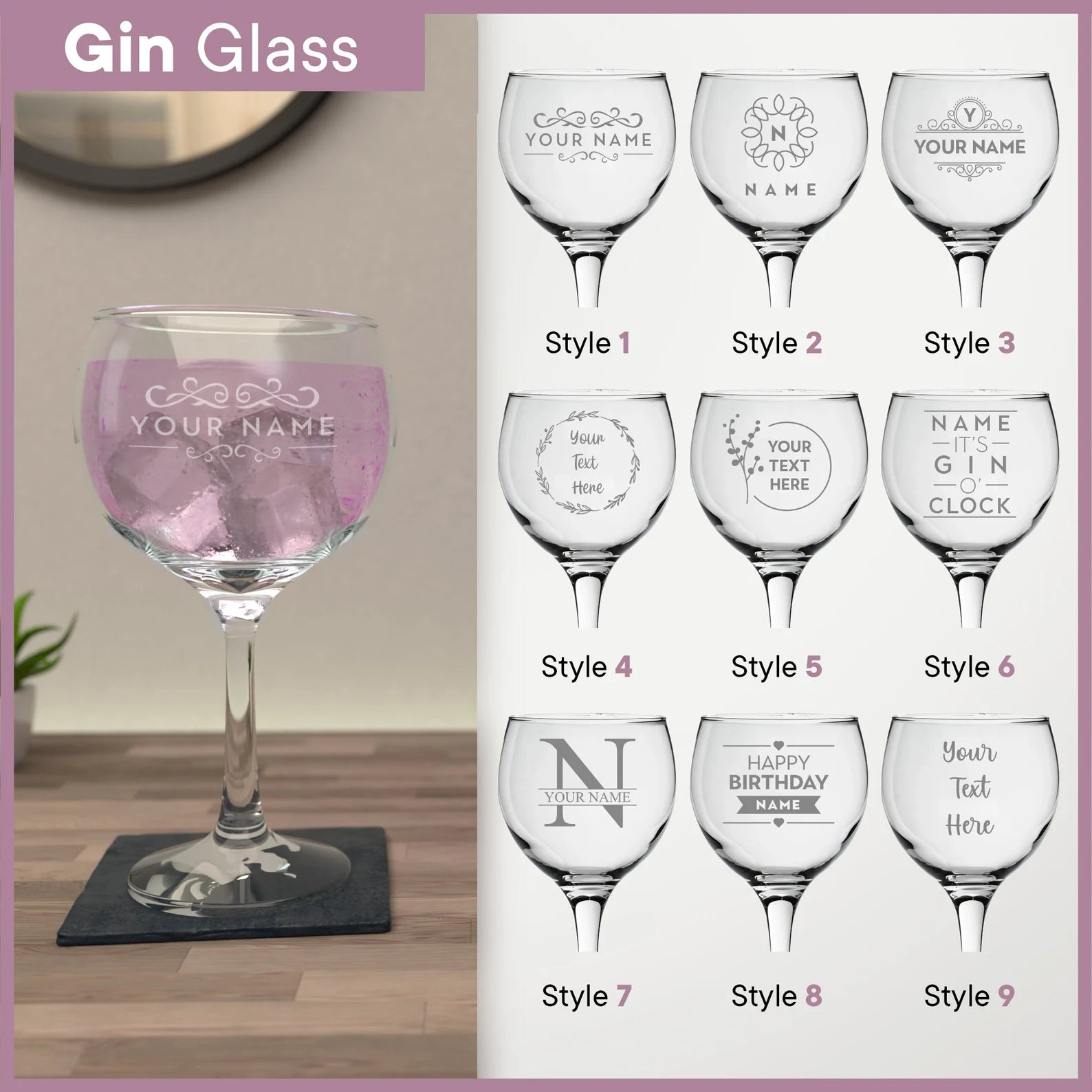 Personalised Glasswear